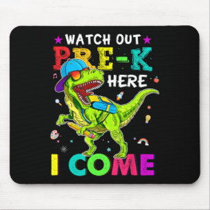 Tapis De Souris Sortez Pré K Ici Je Viens Dinosaures À L'École