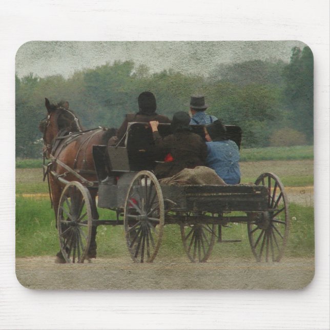Tapis De Souris Sortie de famille Amish (Devant)