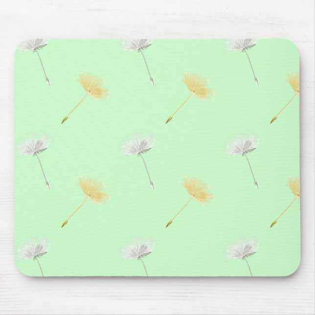 Tapis De Souris Souhaite Mint Dandelion Flowers (Devant)