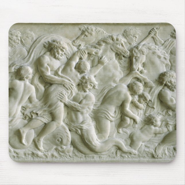 Tapis De Souris Soulagement dépeignant des nereids emportés par (Devant)