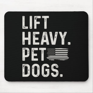 Tapis De Souris Soulever des chiens de compagnie lourds musculatio