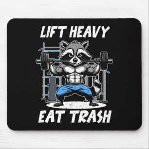Tapis De Souris Soulever Lourd Manger Déchets Musculation Bodybuil