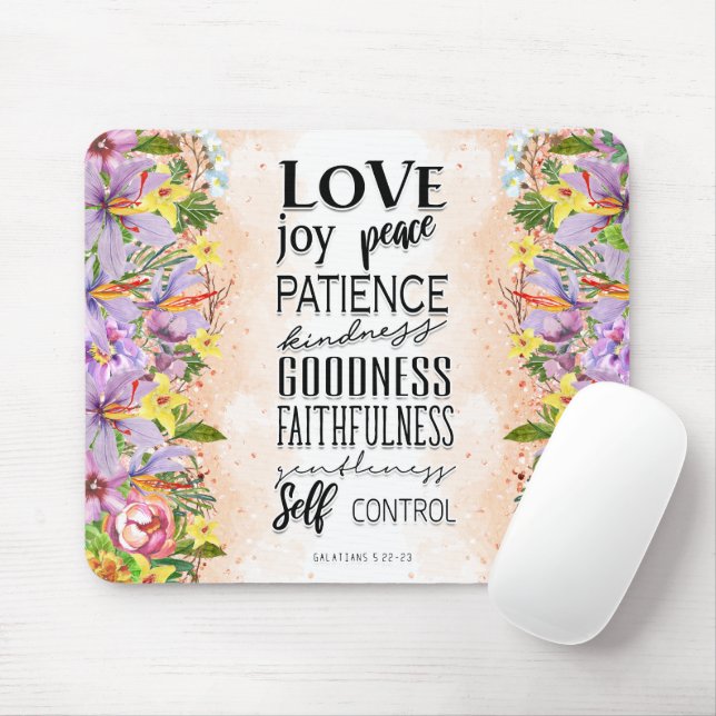 Tapis De Souris source d'inspiration Bible chrétienne Verse (Avec souris)