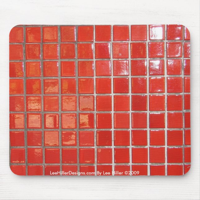 Tapis De Souris Sources chaudes, AR Carrelage rouge Central Ave Mo (Devant)