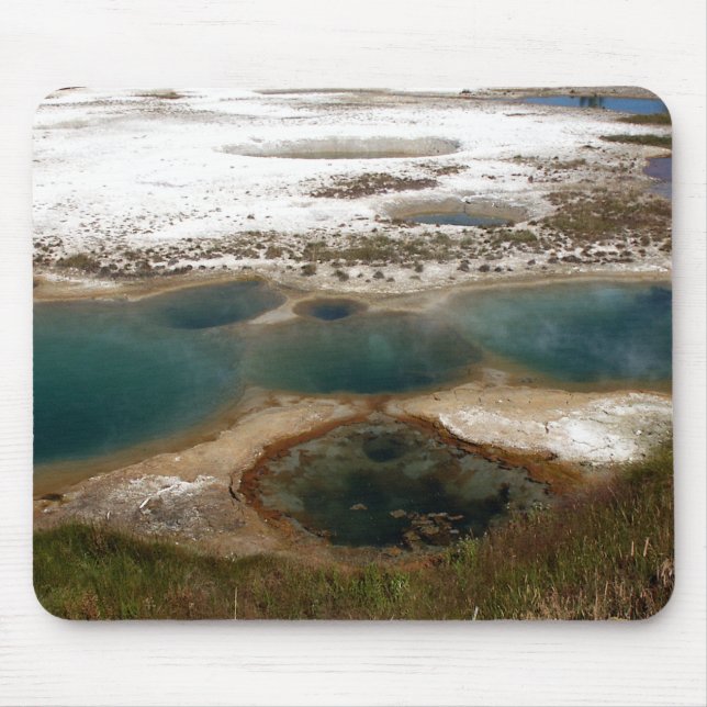 Tapis De Souris Sources chaudes bleues Yellowstone (Devant)