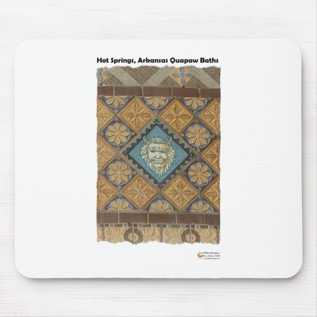 Tapis De Souris Sources d'eau chaude, AR Quapaw Dome Tiles Cadeaux (Devant)