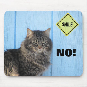 Tapis De Souris Sourire ? Non ! Chat Meme