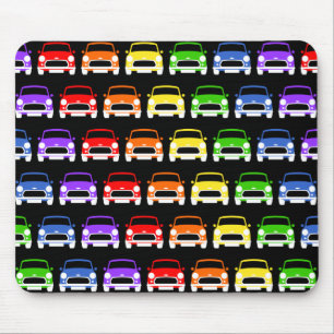 Tapis De Souris Souris arc-en-ciel classique Austin Mini Cooper