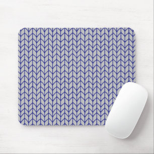 Tapis De Souris Souris BLEU GRIS en tricot