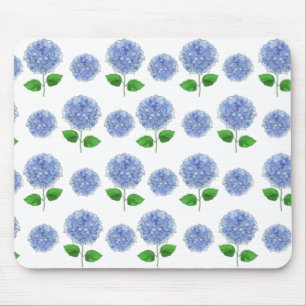 Tapis De Souris Souris bleu Hydrangea
