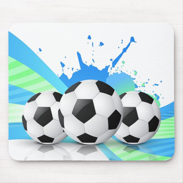 Tapis De Souris Souris Boules De Football (Devant)