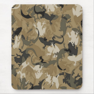 Tapis De Souris Souris Brown de Camouflage en Reptile