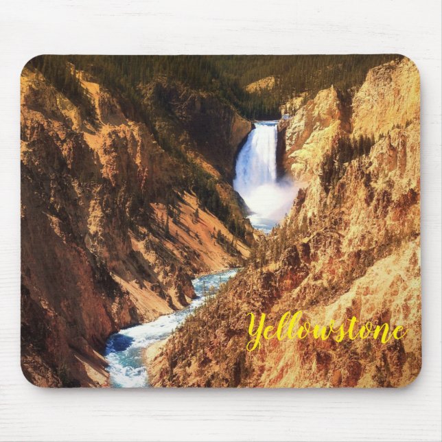 Tapis De Souris Souris Chutes Pad-Yellowstone (Devant)