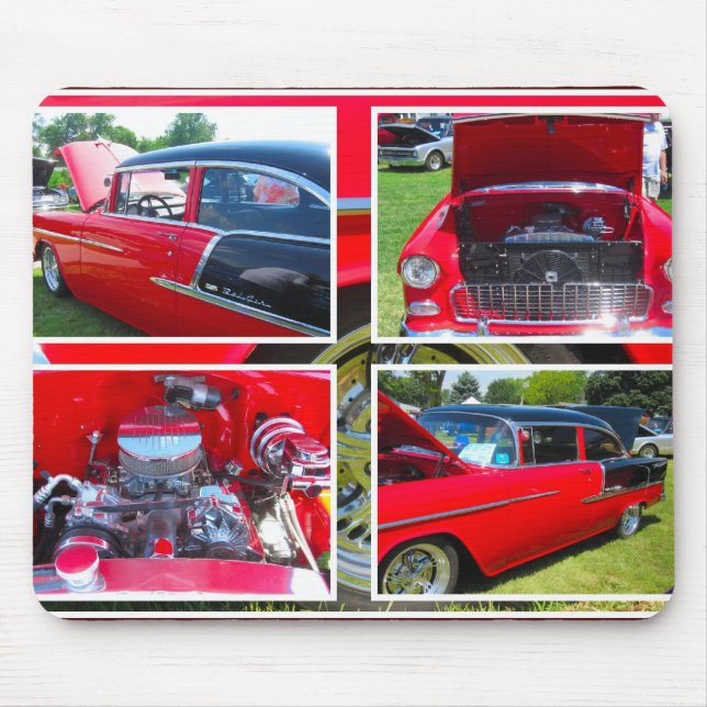 Tapis De Souris Souris Collage Chevrolet 1955 (Devant)