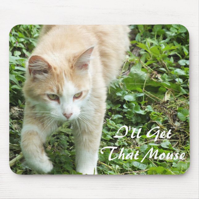 Tapis De Souris Souris de chat de la Jungle du Sahara (Devant)