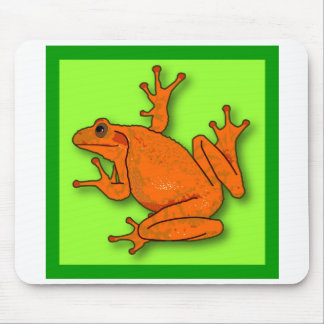 Tapis De Souris Souris de grenouille orange