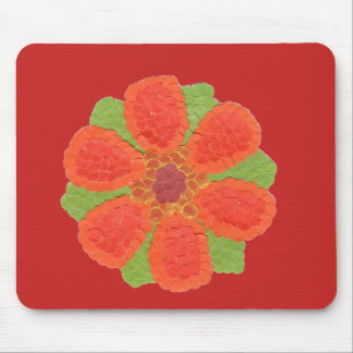 Tapis De Souris Souris de la souris à fleurs