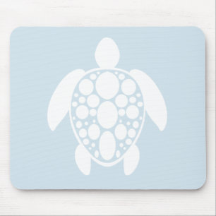 Tapis De Souris Souris de la tortue - Blanc