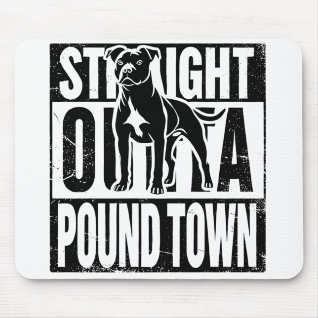Tapis De Souris Souris De La Ville De Pound (Devant)
