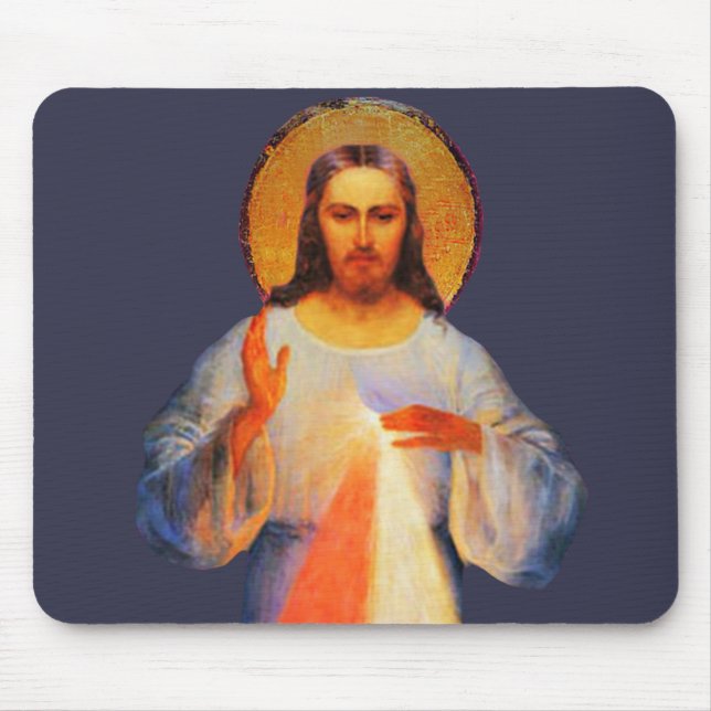Tapis De Souris Souris de Miséricorde divine Jésus (Devant)