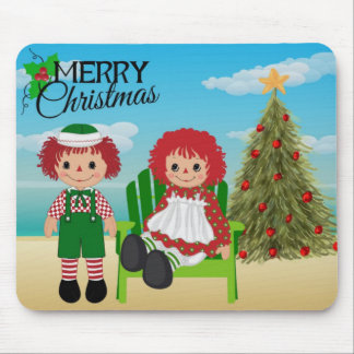 Tapis De Souris Souris de Noël de poupée Rag
