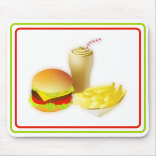 Tapis De Souris Souris de plaisir Fast Food
