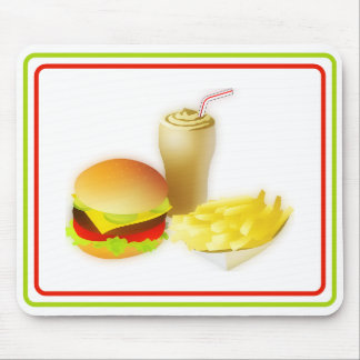 Tapis De Souris Souris de plaisir Fast Food