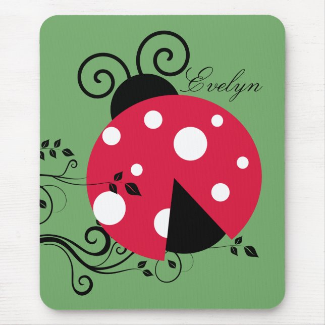 Tapis De Souris Souris de souris personnalisées Lady Bug (Devant)