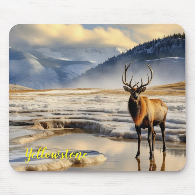 Tapis De Souris Souris de Yellowstone Elk (Devant)