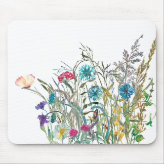 Tapis De Souris Souris d'été fleur sauvage Pad Floral Botanique