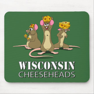 Tapis De Souris Souris du Wisconsin Cheesehead