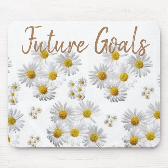Tapis De Souris Souris Floral Blanc Faisy Pad ! (Devant)