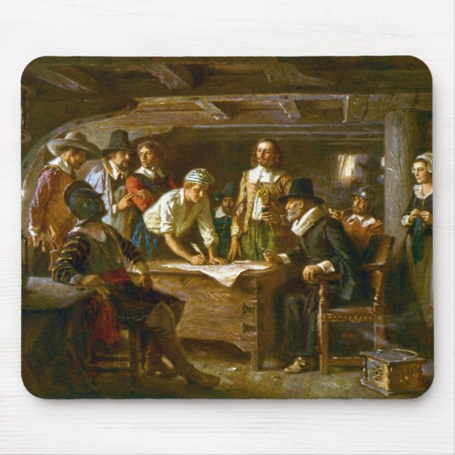 Tapis De Souris Souris Le Mayflower Compact 1620 Jean Ferris (Devant)