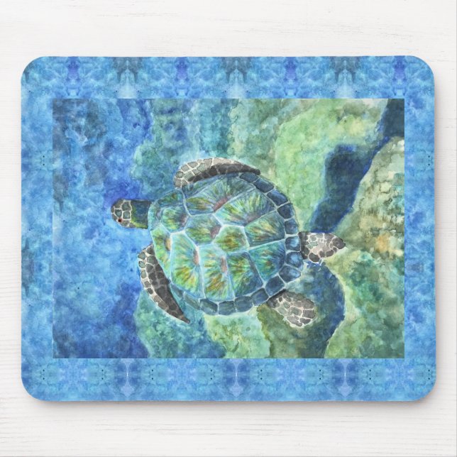 Tapis De Souris Souris Pad Sea Turtle #2 (Devant)