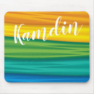 Tapis De Souris Souris personnalisée Pad lgbtq drapeau arc-en-ciel