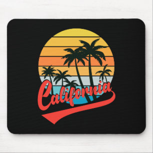 Tapis De Souris Souris Rétro California Sunset