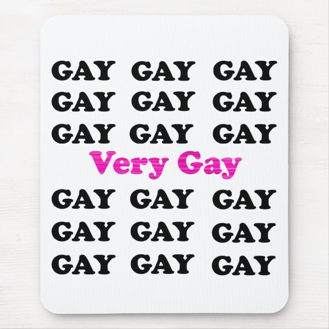 Tapis De Souris Souris Très Gay (Devant)