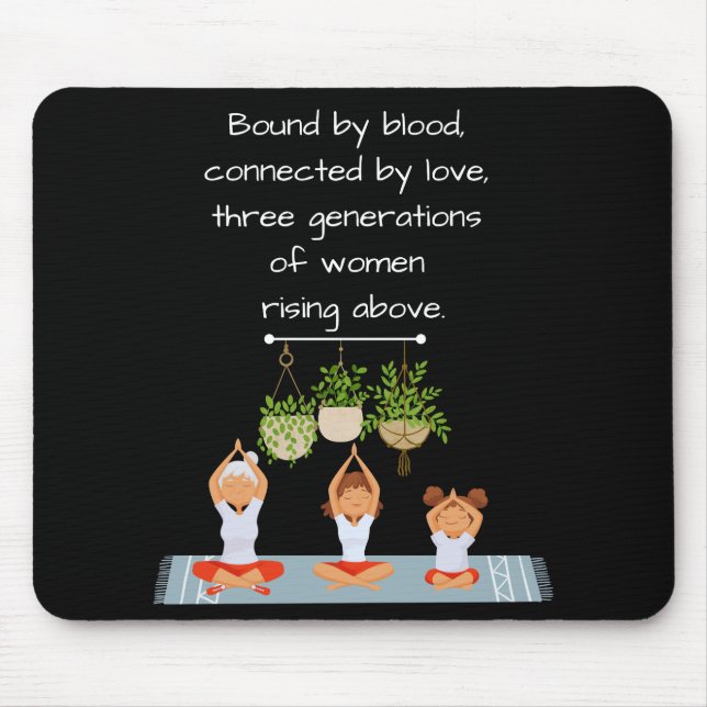 Tapis De Souris Souris - Trois générations de femmes (Devant)