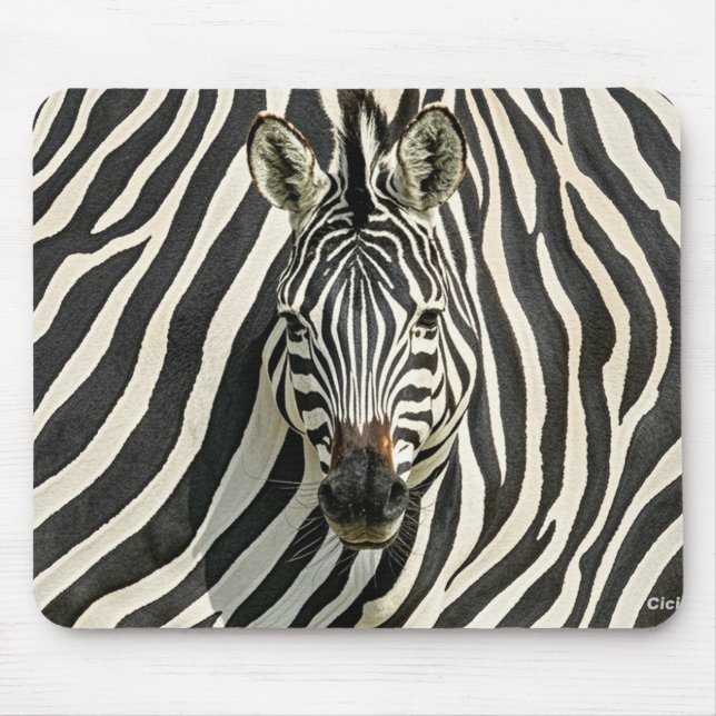 Tapis De Souris Souris Zebra (Devant)
