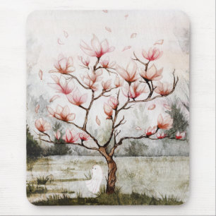 Tapis De Souris Sous L'Arbre De Magnolia