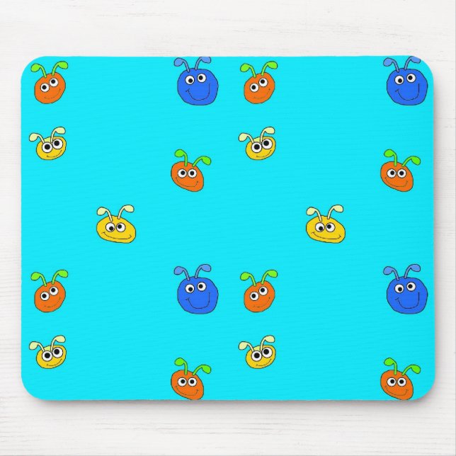Tapis de souris sous-main pour enfants bleu clair  (Devant)