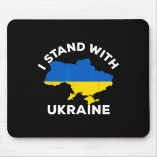 Tapis De Souris Soutenez l'Ukraine Je suis avec l'Ukraine Carte uk