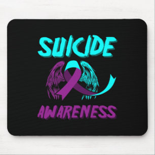 Tapis De Souris Soutenir les ailes de sensibilisation au suicide P