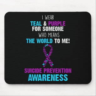 Tapis De Souris Soutien De La Sensibilisation Prévention Du Suicid