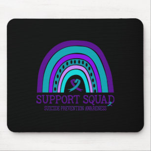 Tapis De Souris Soutien de l'Escadron Prévention du suicide arc-en