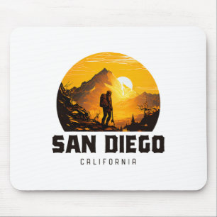 Tapis De Souris Souvenir de randonnée en plein air à San Diego