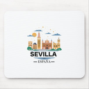 Tapis De Souris Souvenirs de Séville Espagne De Sevilla España Sév