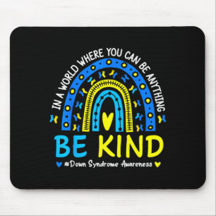 Tapis De Souris Soyez gentil arc-en-ciel sensibilisation syndrome