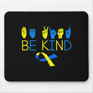 Tapis De Souris Soyez gentil syndrome de down sensibilisation t21