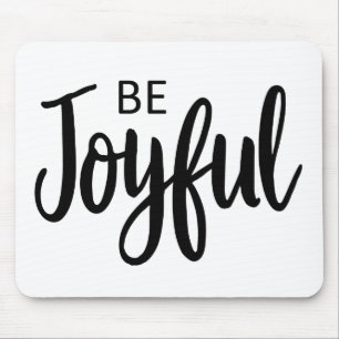 Tapis De Souris Soyez Joyeux Evangile Graphique Esthétique Christi